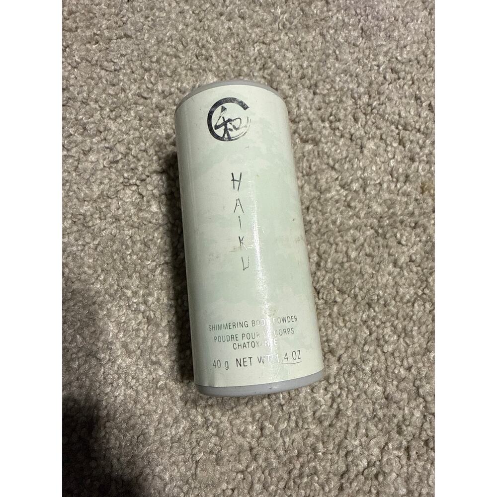Haiku shimmering body powder used